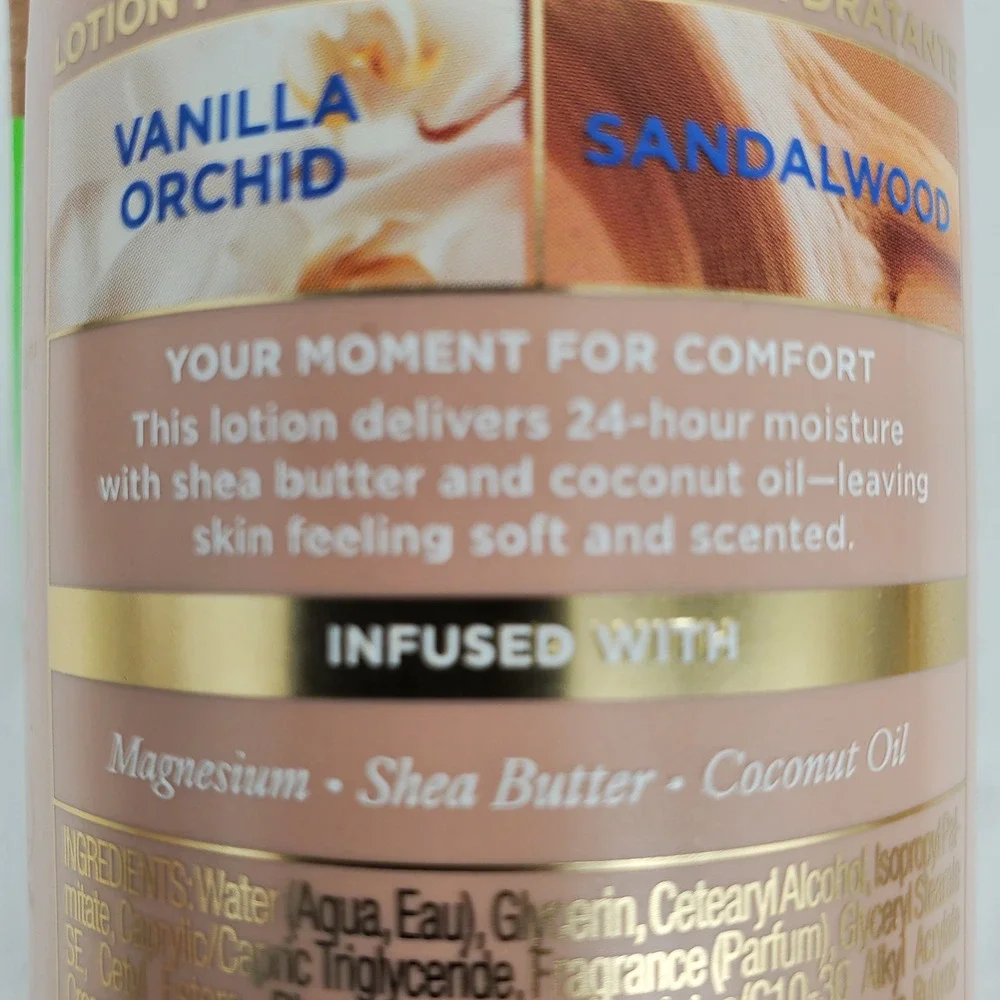 Victorias Secret Vanilla Orchid Sandalwood Feel Comfort Magnesium Body Lotion
